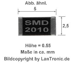 Widerstand 620K 5% SMD2010 (100 Stück)